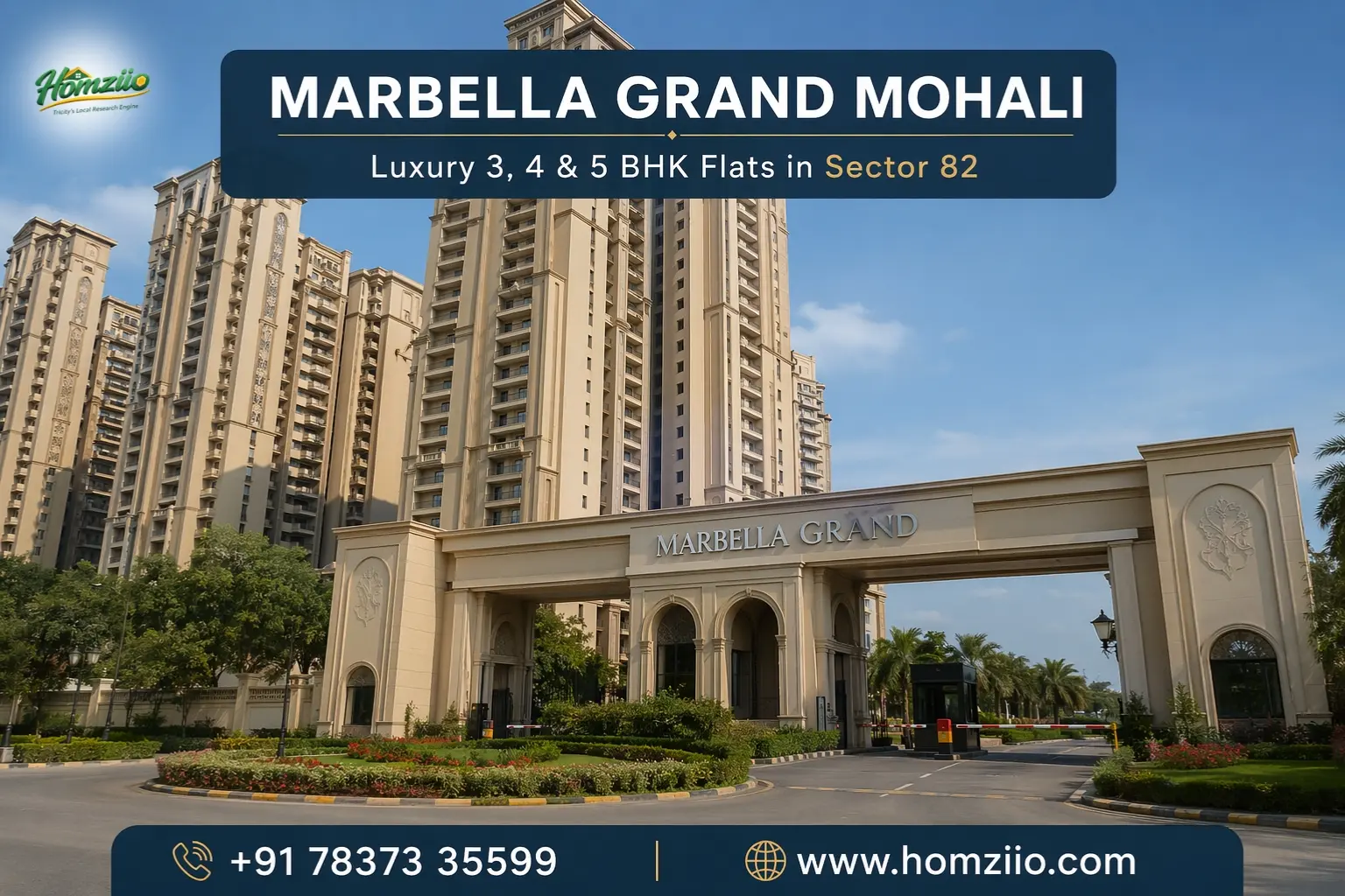 Marbella Grand Mohali: Luxury Flats in Mohali | 3, 4 & 5 BHK Apartments in Sector 82