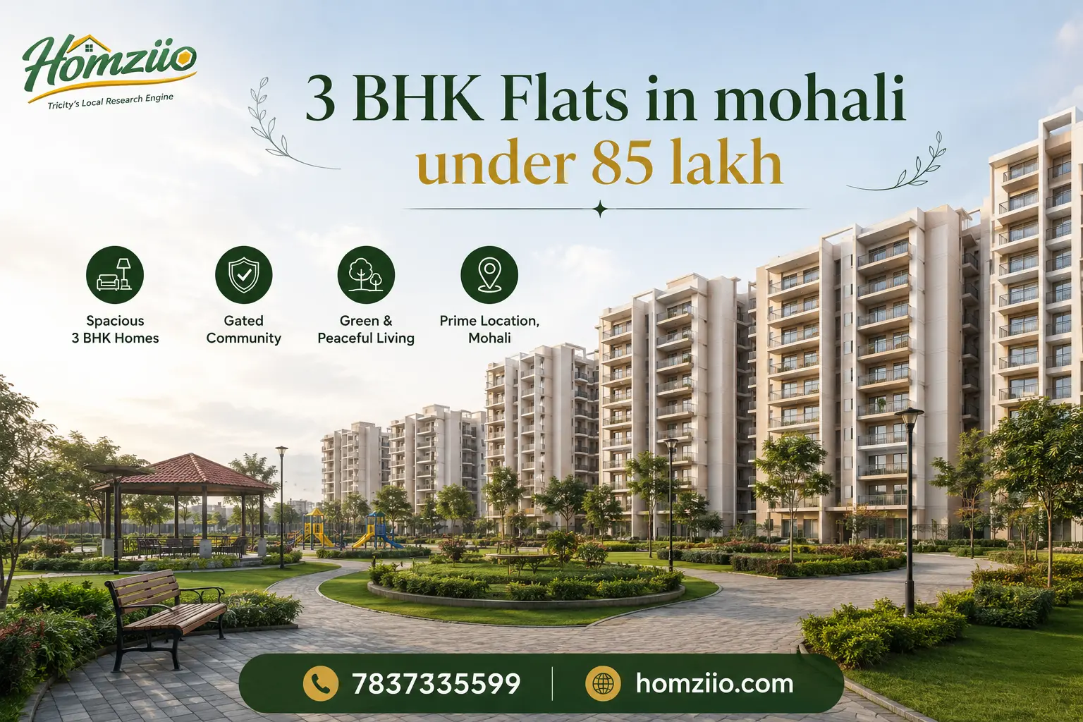 3 BHK Flats in Mohali Under 85 Lakh – Best Deals 2026