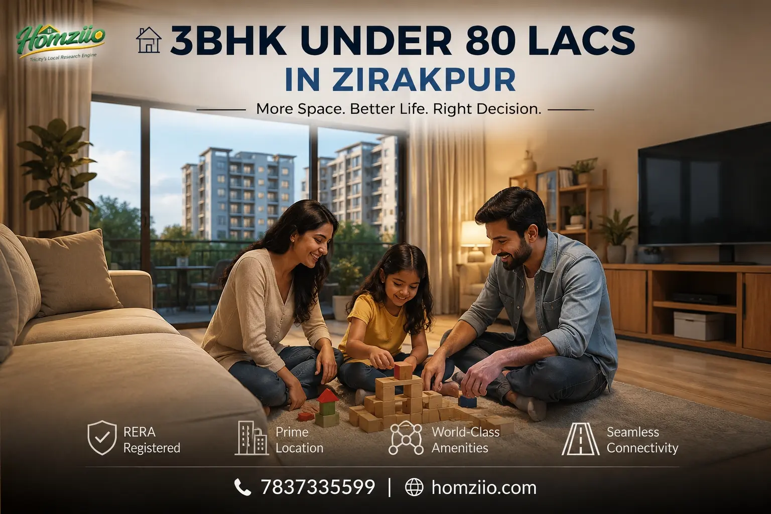 3BHK Under 80 Lacs in Zirakpur: The Smartest Real Estate Move You Can Make in 2026