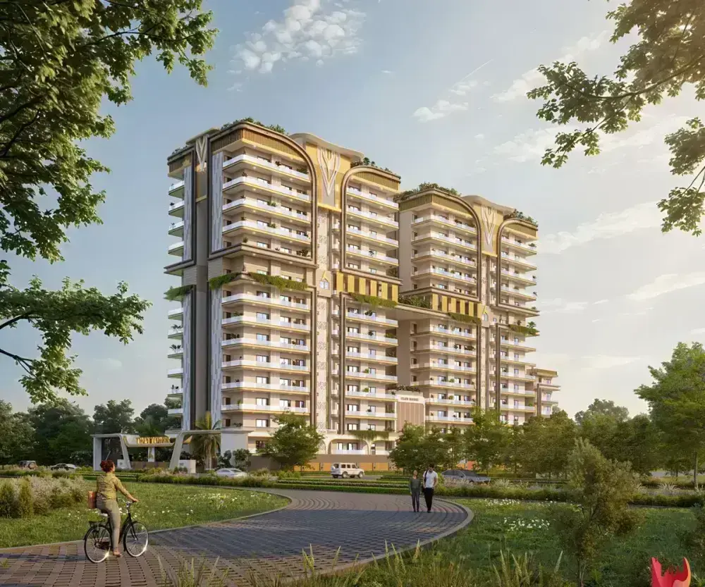 Aarv Twin Towers Mohali: Luxury 3 BHK High-Rise Apartments in SAS Nagar | Best Residential Projects in Mohali – elevation