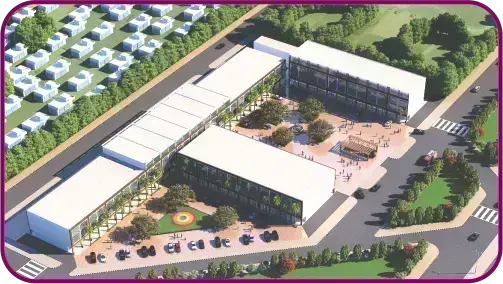 Aero Arcade Mohali: Prime Commercial Projects in Mohali | SCO, Shops, Booths on Airport Road in Zirakpur – elevation