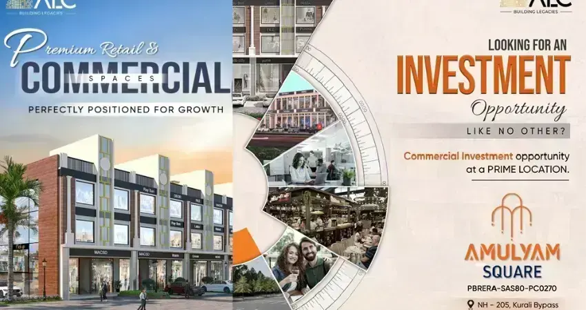 Amulyam Square Airport Road Mohali: Best Commercial Projects in Mohali | Residential Plots in Mohali | Real Estate
