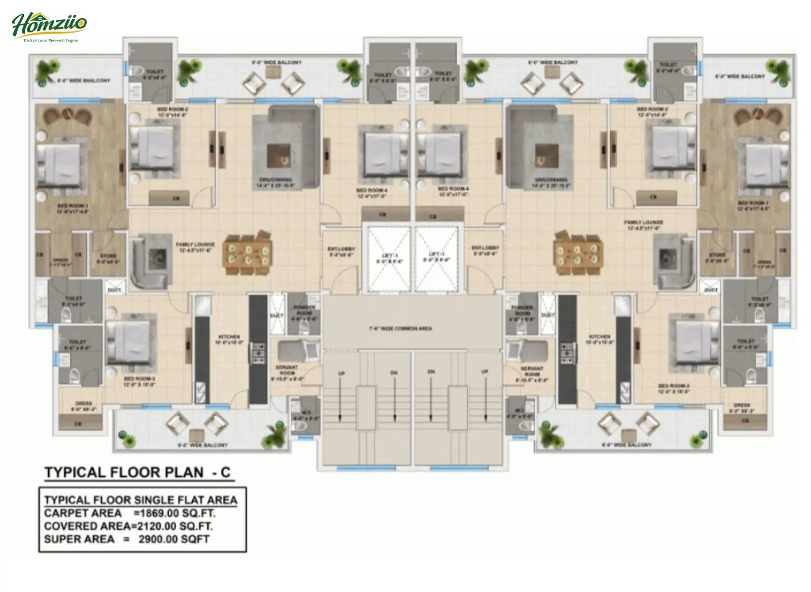 Typical Floor Plan - C floor plan