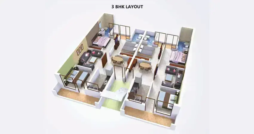 Aura Homes 2 Zirakpur: Best Residential Projects in Zirakpur | Luxury Apartments & Plots | Aura Builders | RERA Approved – interior