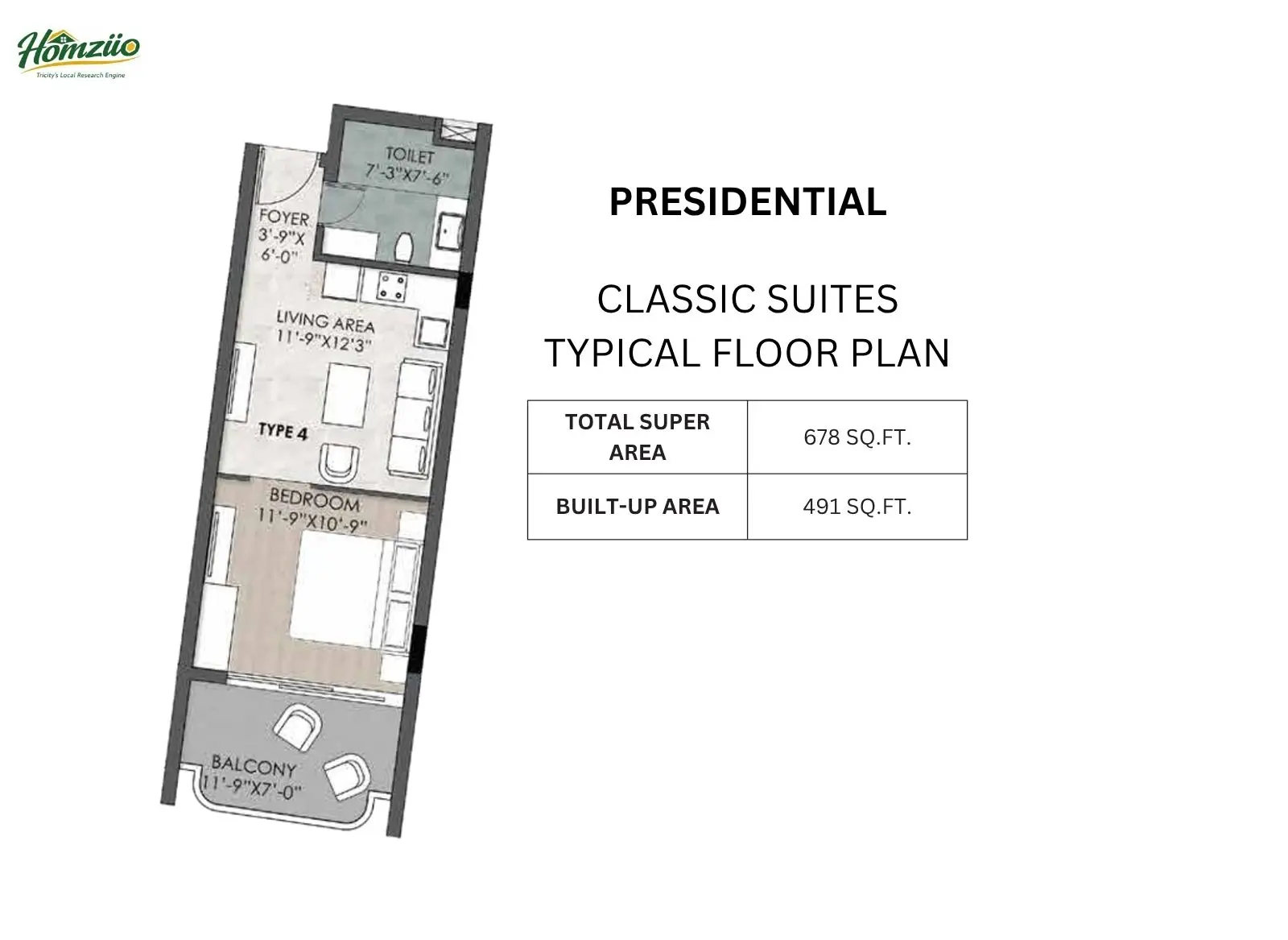 Presidential Classic Suits floor plan