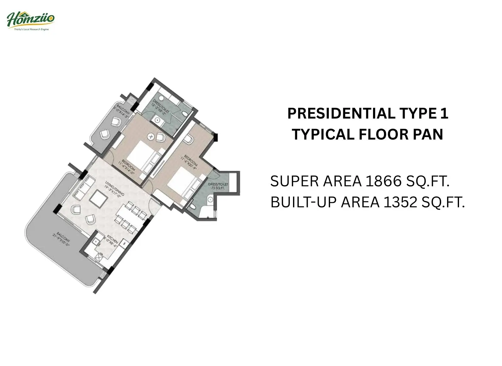 Presidential Type - 1 floor plan
