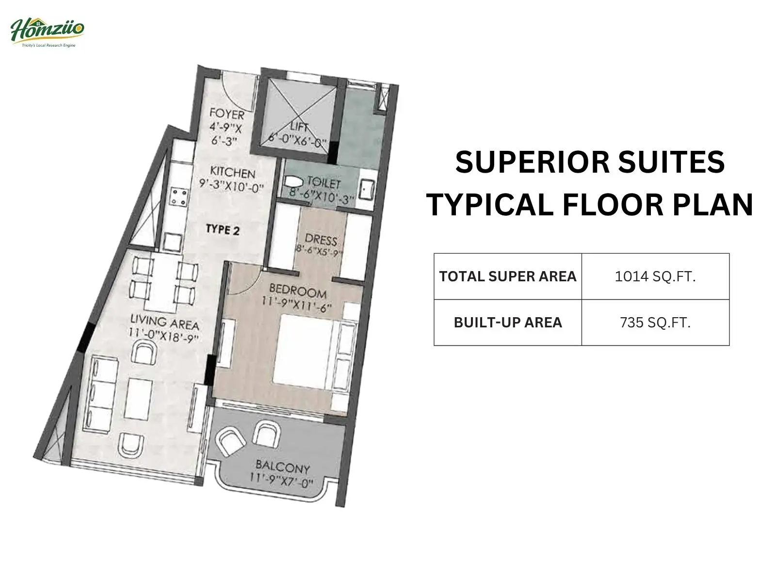 Superior Suites Typical Floor floor plan