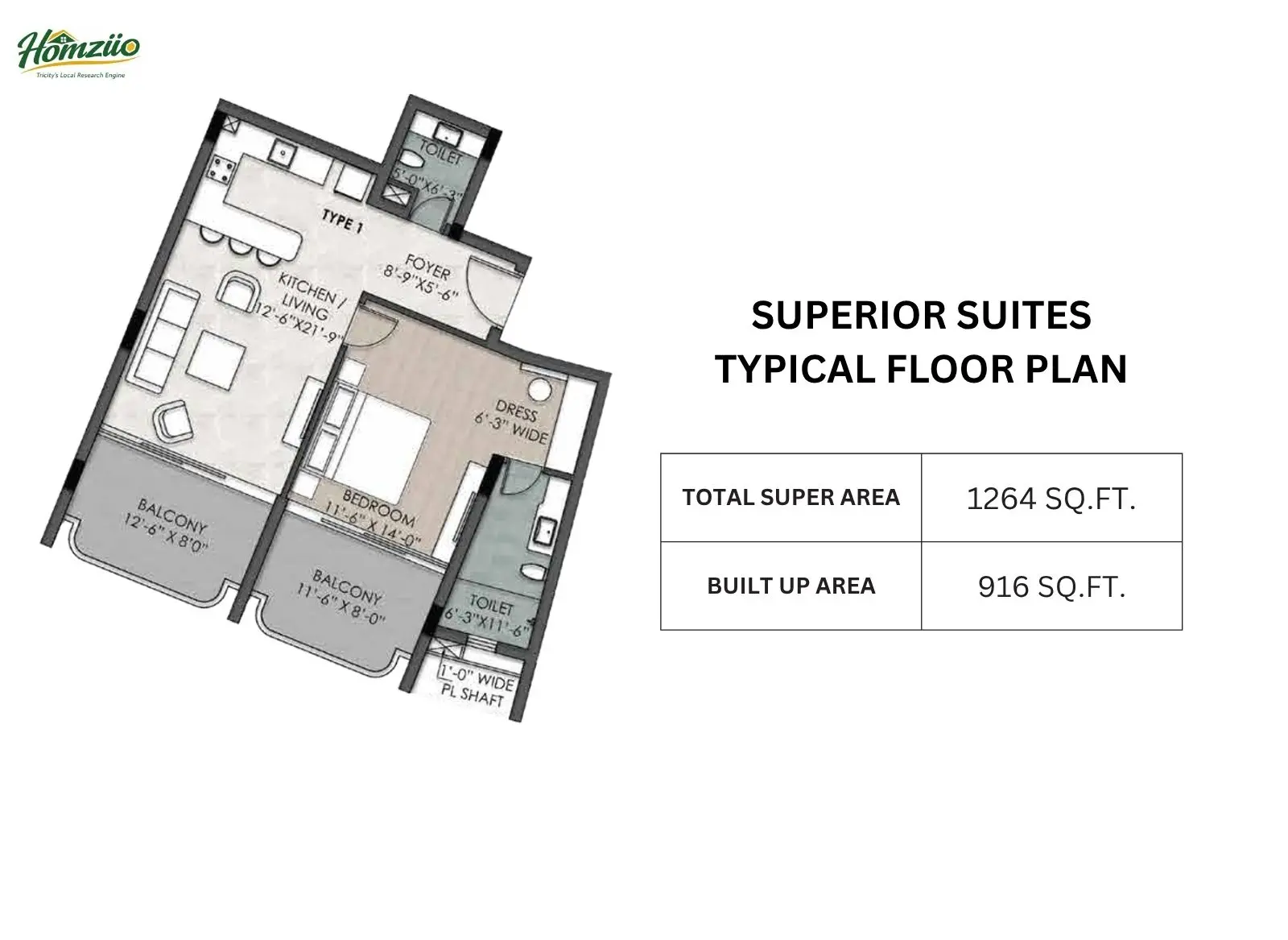 Superior Suites Typical Floor floor plan