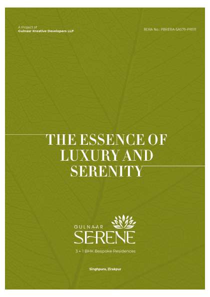 Gulnaar Serene brochure page 1