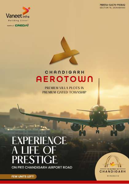 Chandigarh Aerotown Bazaar Derabassi brochure page 1