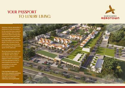 Chandigarh Aerotown Bazaar Derabassi brochure page 2