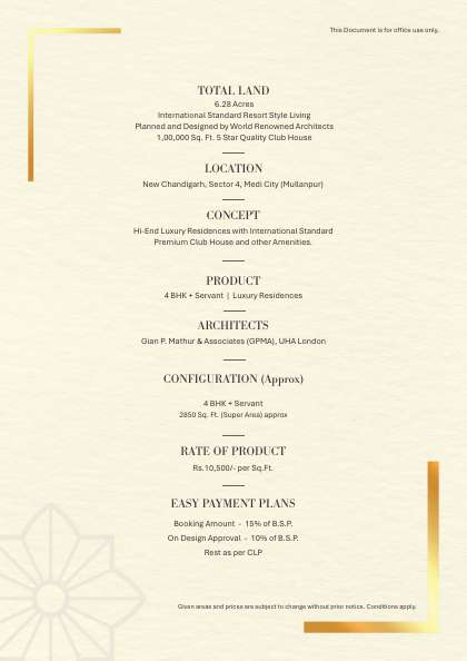 Embassy Grand New Chandigarh Mullanpur brochure page 3