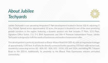 Avelia Terraces Sector 102A Mohali brochure page 3