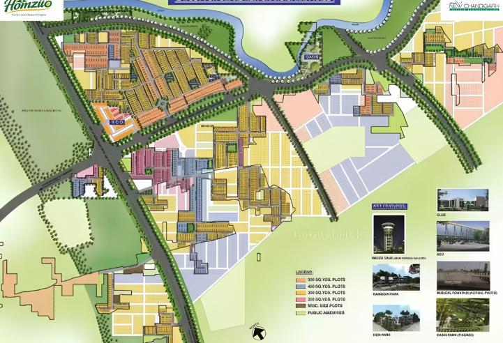 Omaxe Chandigarh Extension Mullanpur - Residential Plots in New Chandigarh | 200-500 Sq.Yd – amenities area