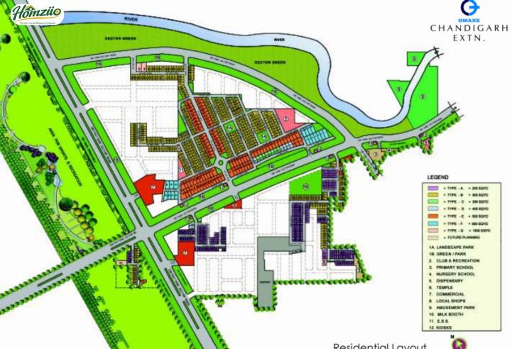 Omaxe Chandigarh Extension Mullanpur - Residential Plots in New Chandigarh | 200-500 Sq.Yd – clubhouse