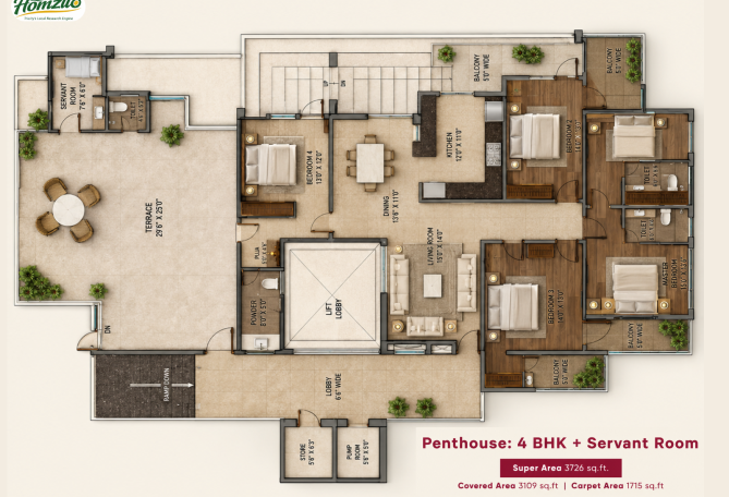 penthouse-4bhk-exotica-homez-homziio-1