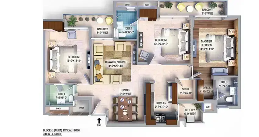 GBP Athens II Zirakpur: Luxury High-Rise Apartments on PR7 Airport Road