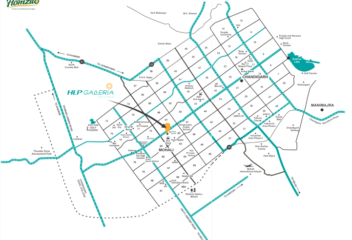 HLP Galleria Sector 62 Mohali | Commercial Projects in Mohali | SCO Shops Offices Retail | RERA PBRERA-SAS81-PC0100 – swimming pool