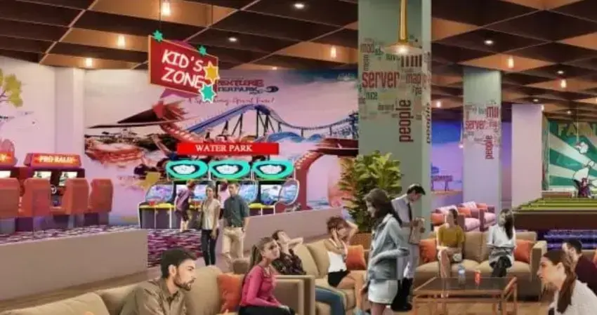 HLP Social Square Sector 66 Mohali | Best High-Street Retail, Food Court & Commercial Shops in Mohali Zirakpur – common area