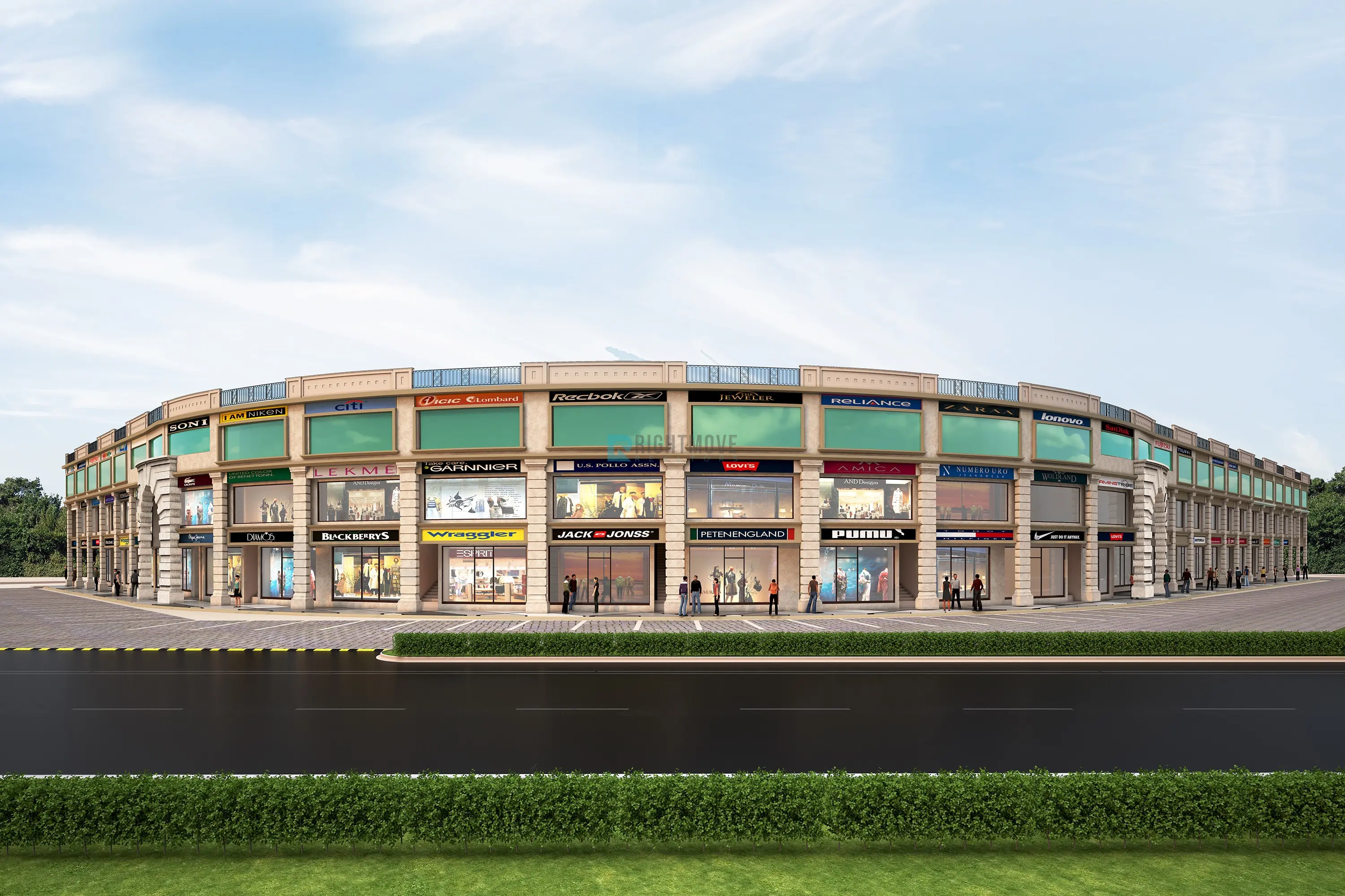 TDI Taj Plaza Mohali: Prime Commercial Projects in Mohali | Shopping Centre on Airport Road – elevation