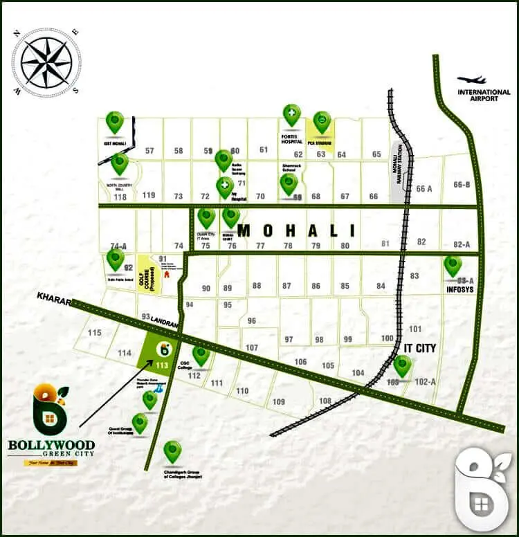 Bollywood Green City Sector 113 Mohali: Luxury 3 BHK Apartments in Mohali | GMADA-Approved Projects – gallery image 14