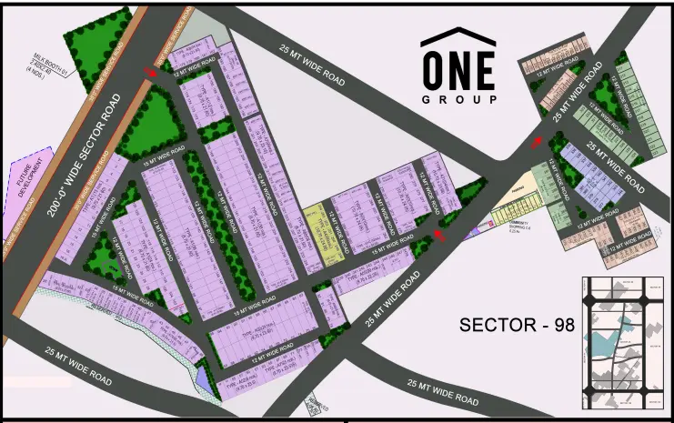 One City Hamlet Sector 98 Mohali | Residential Plots, Independent Floors & Villas | Best Residential Projects in Mohali – clubhouse