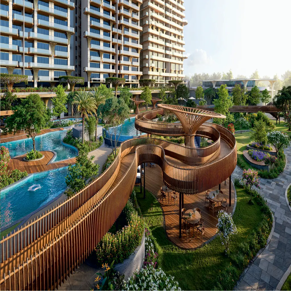 STJ The Pinnacle Sector 83 Mohali: Luxury 3/4 BHK High-Rise Apartments | Best Residential Projects in Mohali – common area