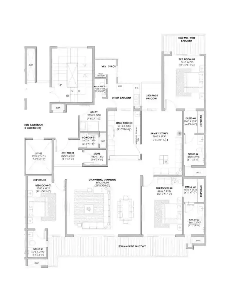 Atulyam The Bliss Sector 88 Mohali | Luxury 3BHK 4BHK Apartments | High-Rise Flats in Mohali – lobby