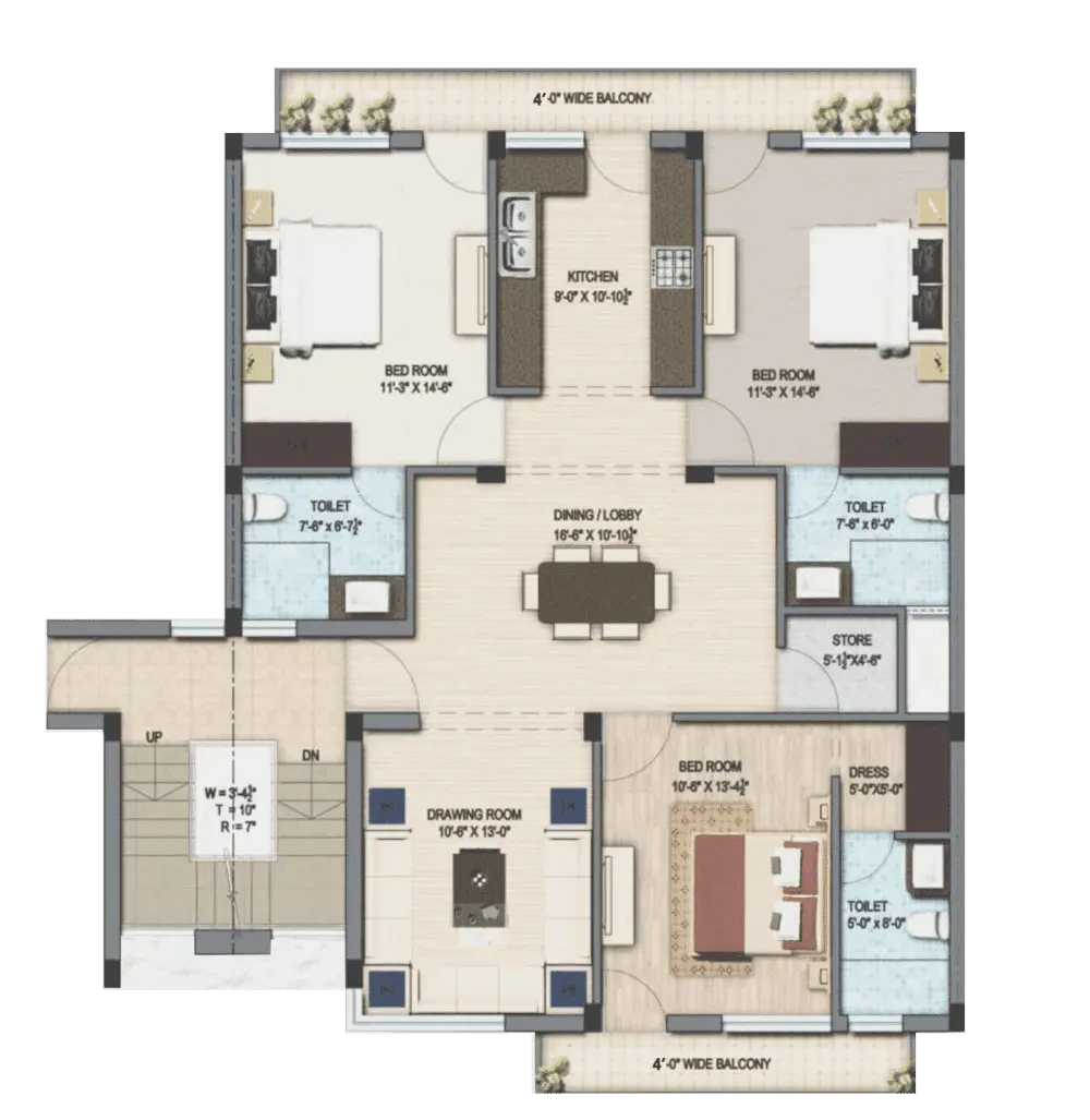 Bollywood Green City Sector 113 Mohali: Luxury 3 BHK Apartments in Mohali | GMADA-Approved Projects – gallery image 15