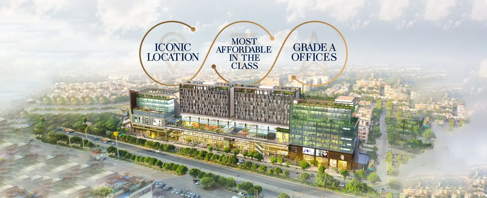 CP67 Mohali | Retail & Office Spaces on Airport Road – elevation