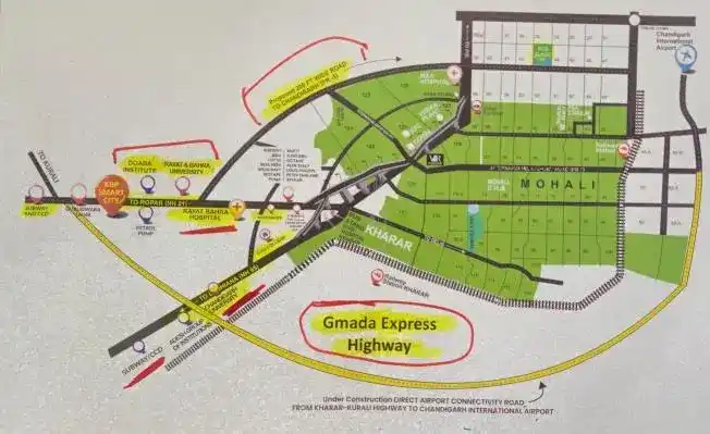 KBP Smart City Mohali | 2 BHK Flats, 3 BHK Villas & Residential Plots for Sale in Kharar – common area