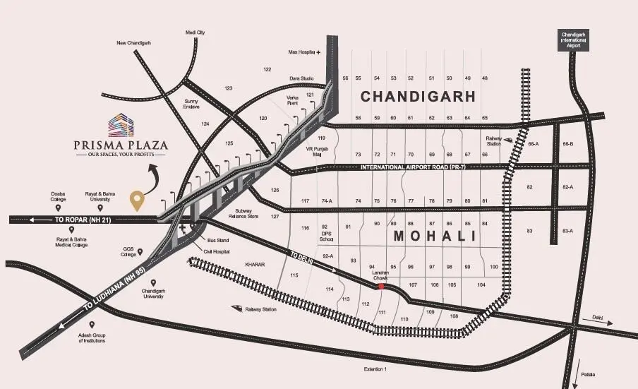 Prisma Plaza - Luxury Business Hub in Kharar – common area