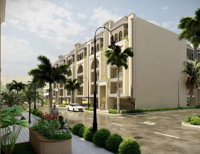 Alaknanda Towers Zirakpur: Luxury 3 BHK Apartments in Best Residential Projects in Zirakpur – elevation