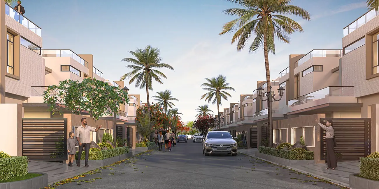 Motia Dwarka Riverfront, Premium residential plots in Kurali – amenities area