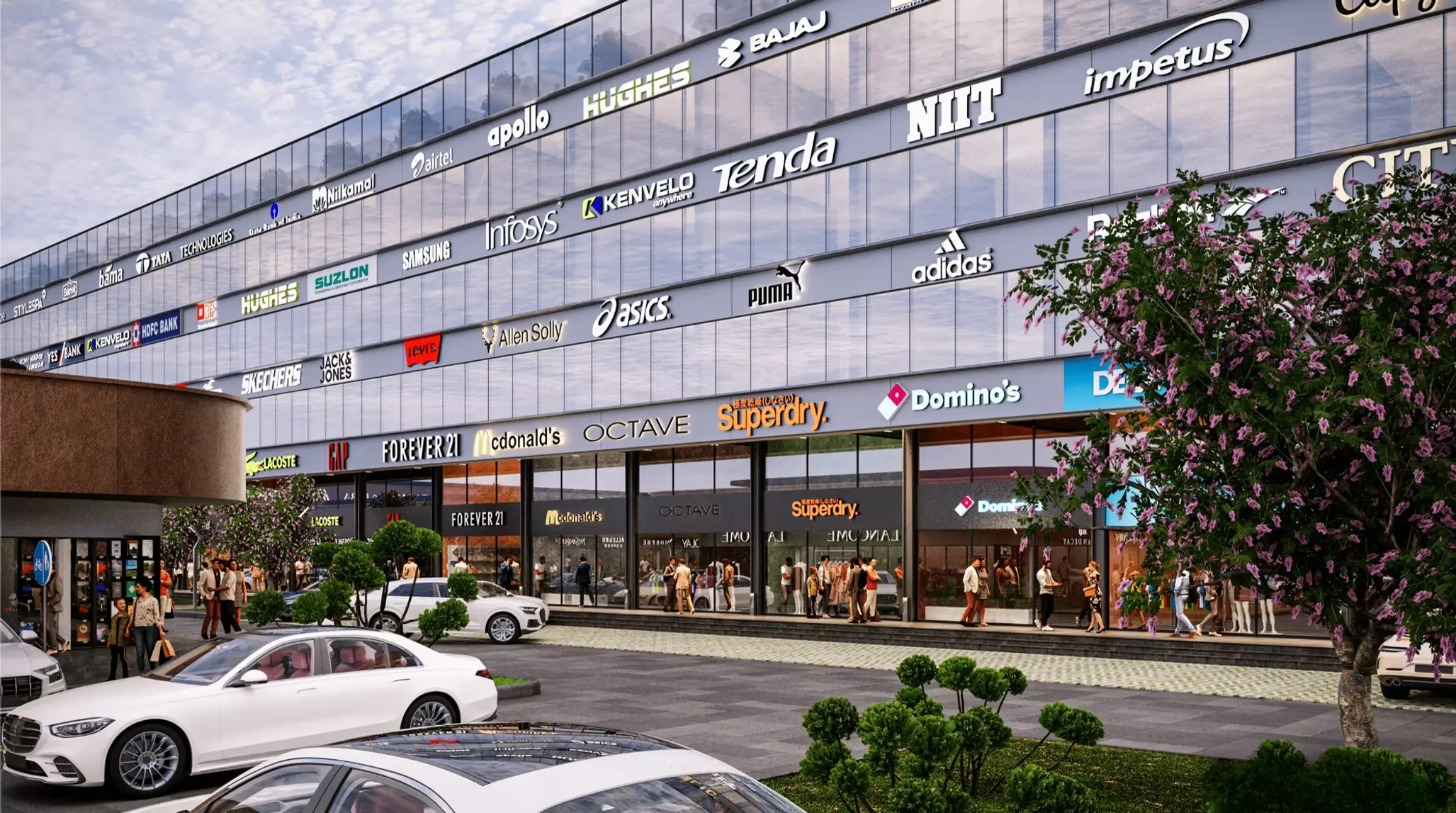 Hale Cyber Courtyard - Commercial SCO Showrooms in Kharar – amenities area