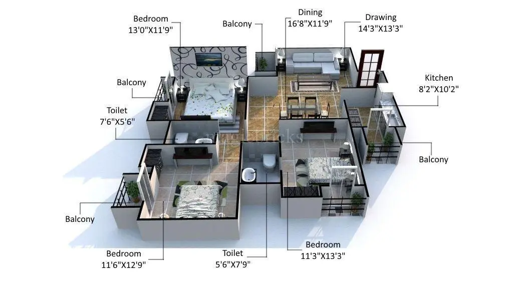 Ansal Orchard County - Luxury Residential Apartments 2-3 BHK in Kharar – common area