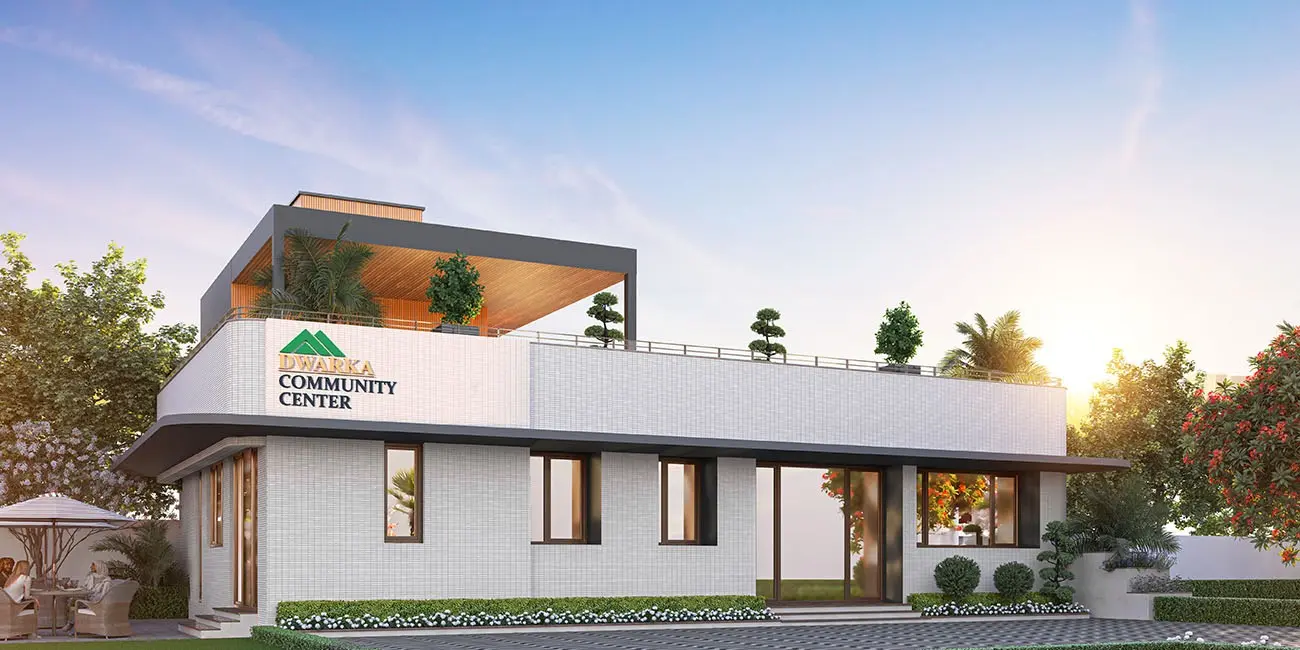 Motia Dwarka Riverfront, Premium residential plots in Kurali – clubhouse