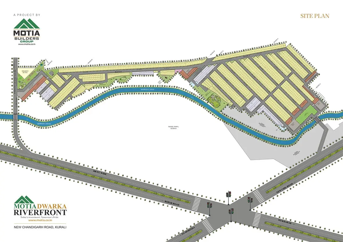 Motia Dwarka Riverfront, Premium residential plots in Kurali – common area