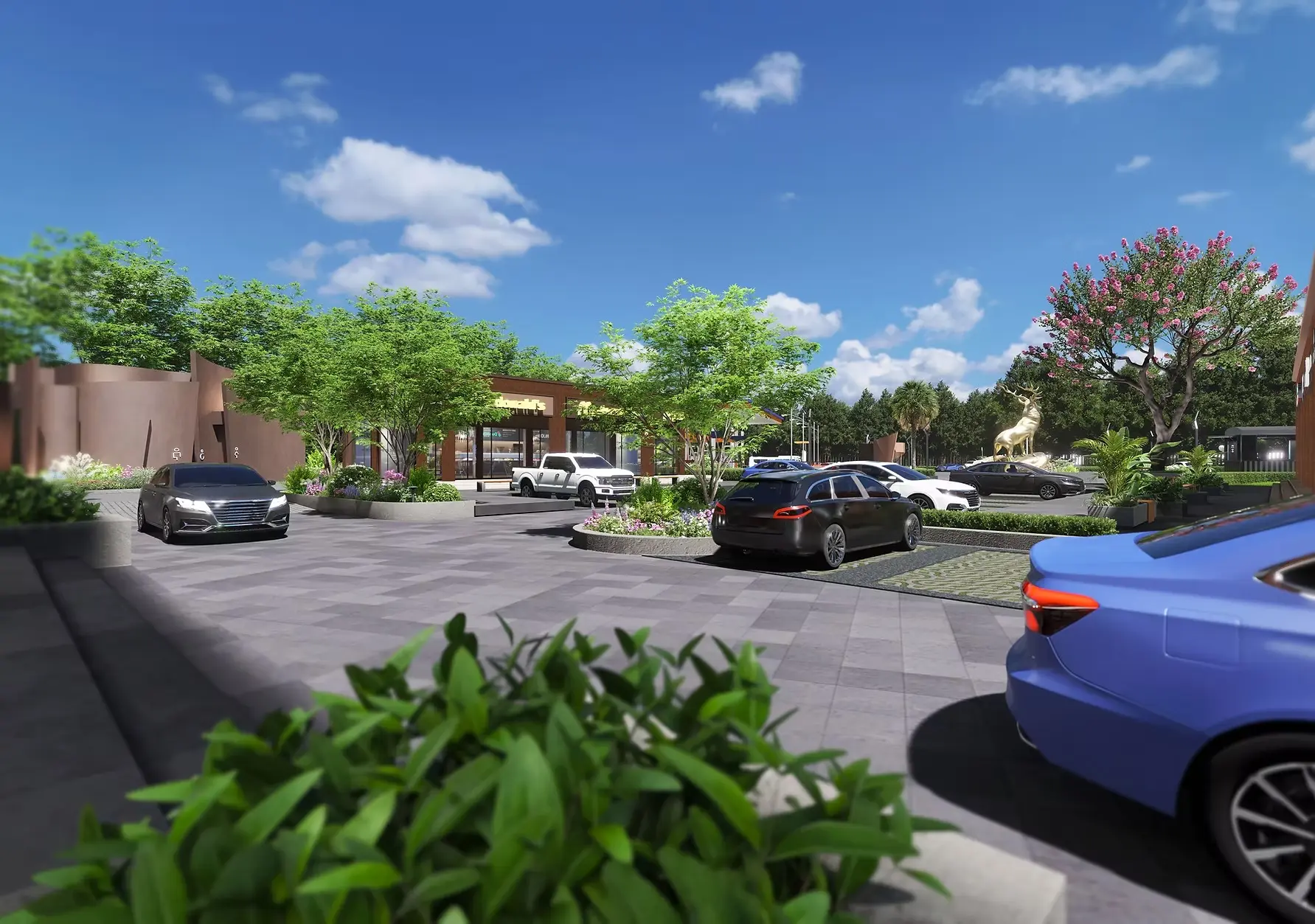 Hale Cyber Courtyard - Commercial SCO Showrooms in Kharar – common area