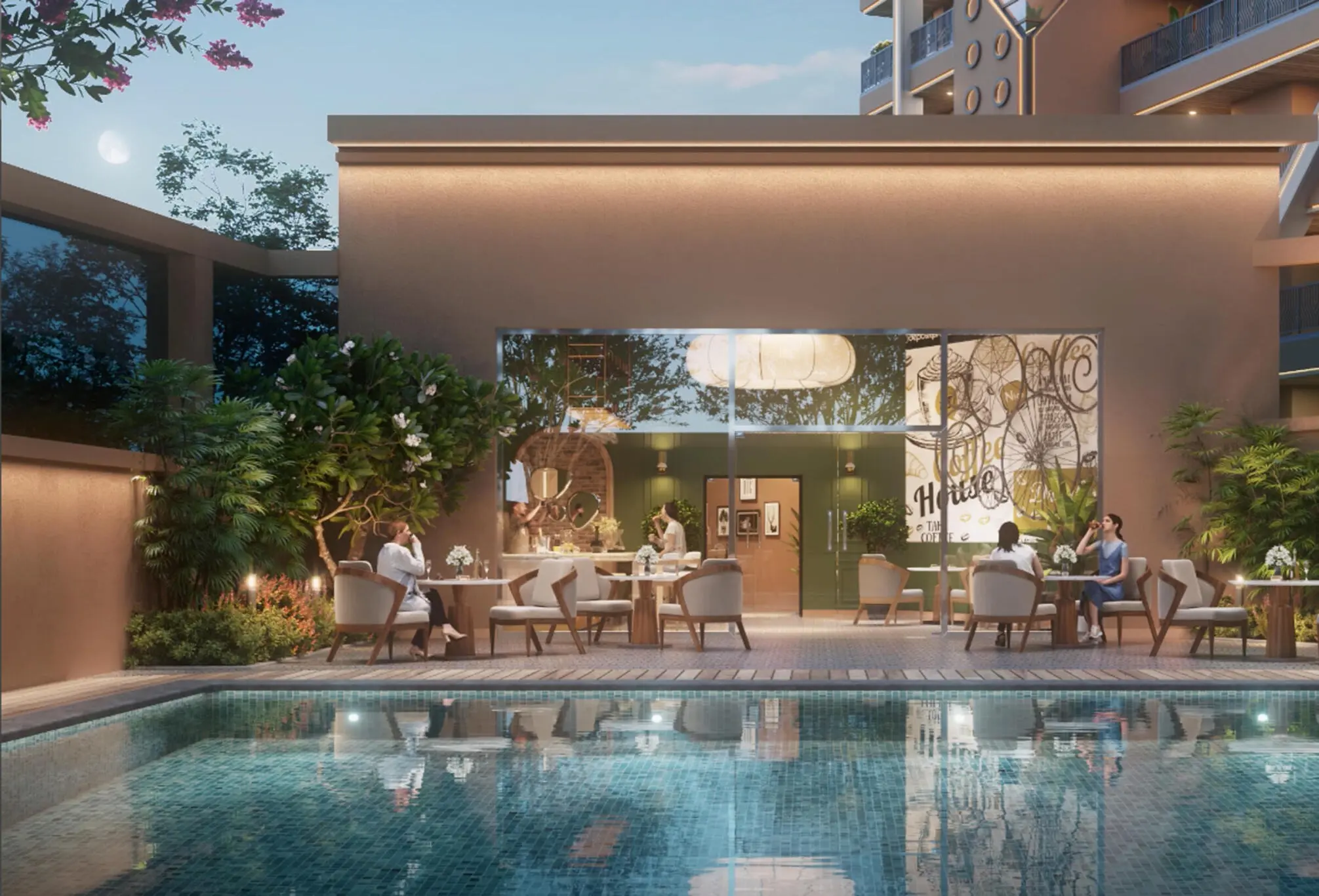 Amayra City Mohali – Amayra Sky City 2 & 3 BHK Apartments in Kharar – common area