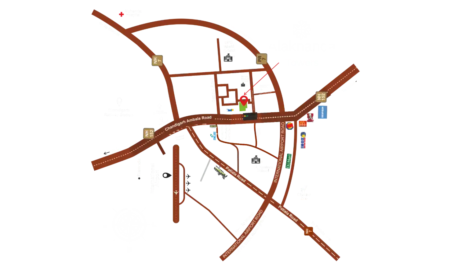 Alaknanda Towers Zirakpur: Luxury 3 BHK Apartments in Best Residential Projects in Zirakpur – gallery image 11