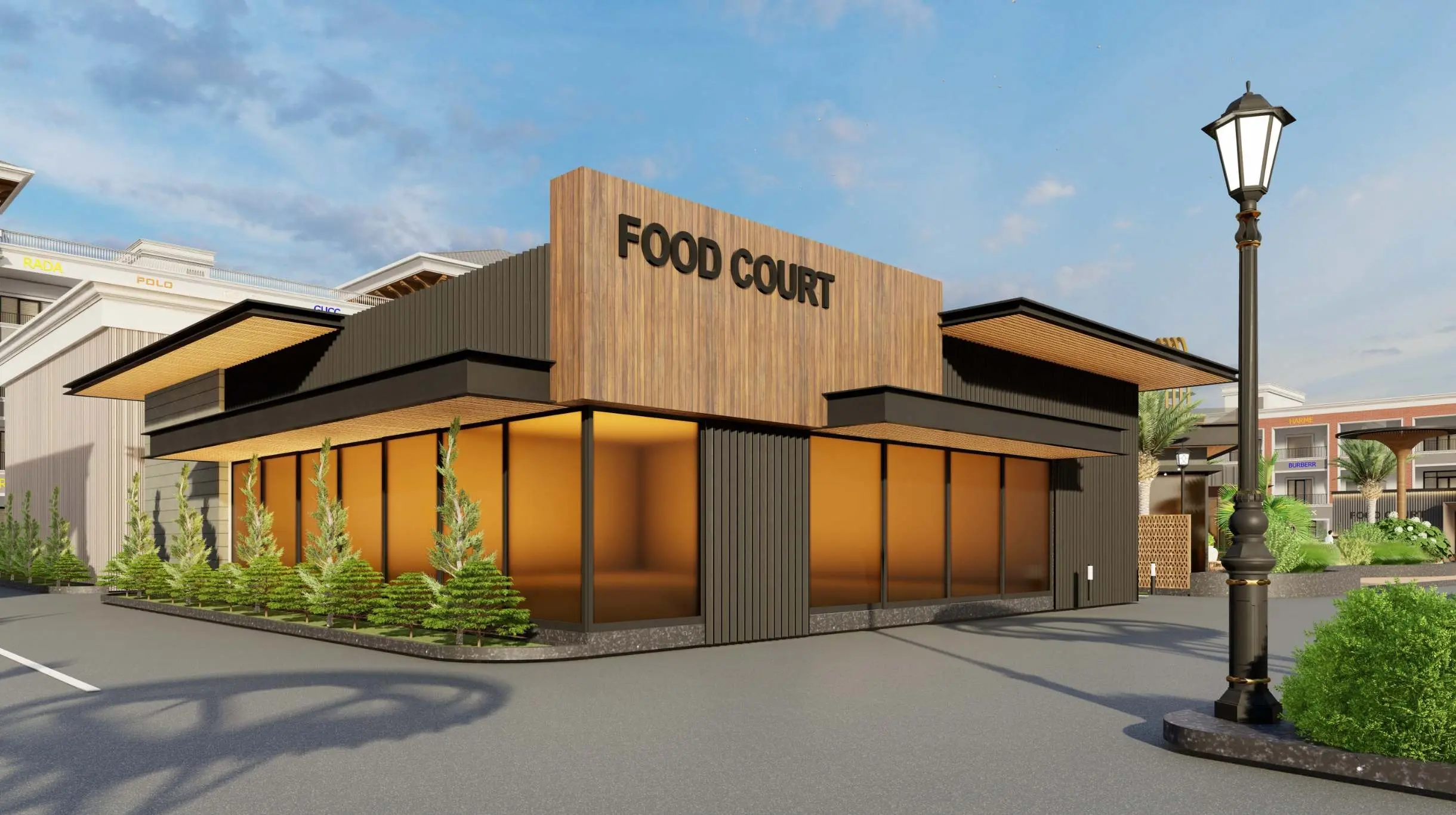 Village P3 - Commercial Showrooms SCO in Kurali – elevation
