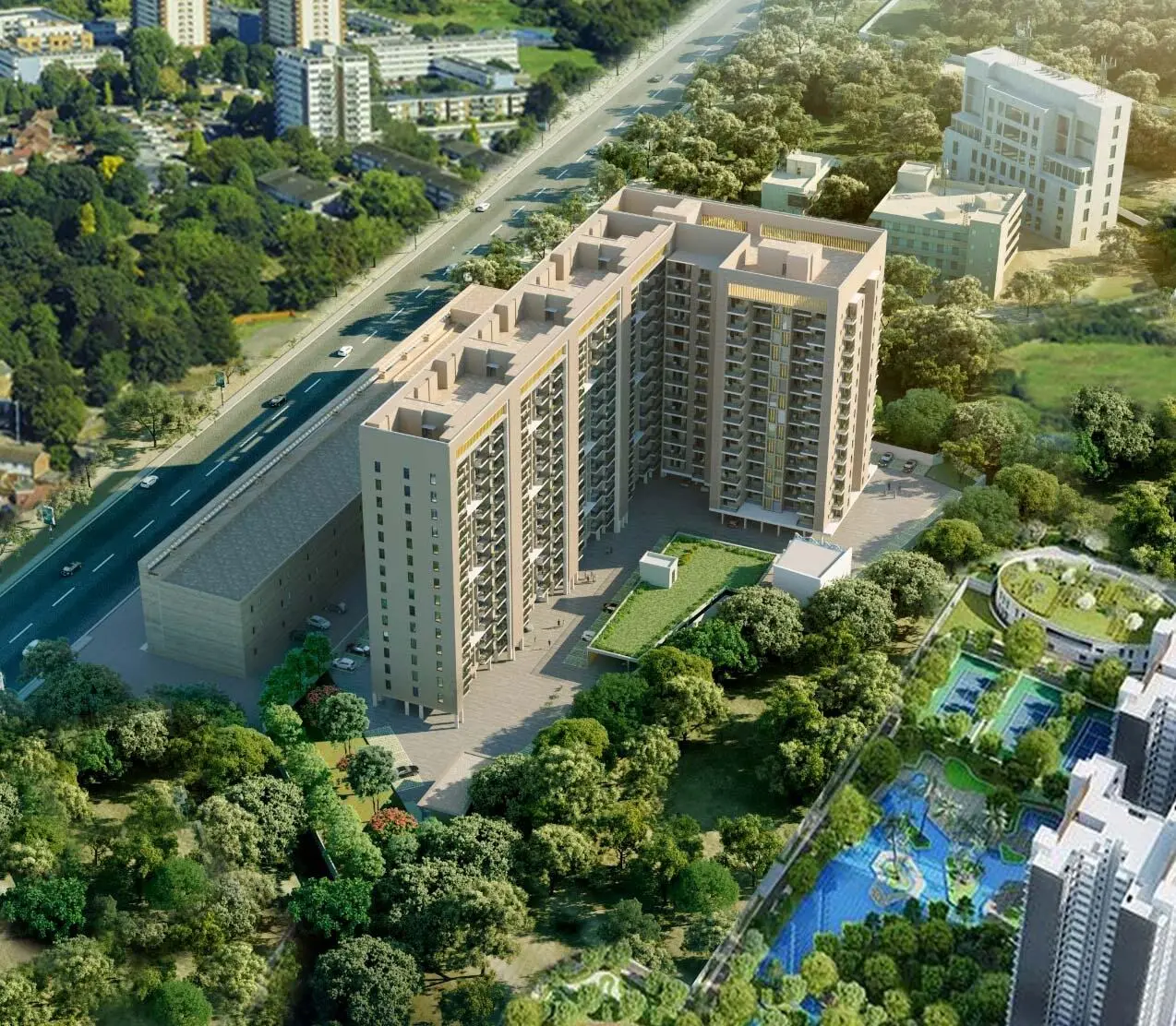Amayra Luxury-One Kharar, Luxury Apartments, Premium Residential Project, High-End 2BHK 3BHK Flats – clubhouse