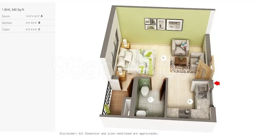 Jaipuria Sunrise Greens Zirakpur – Premium Apartments by HOMZIIO – gallery image 12