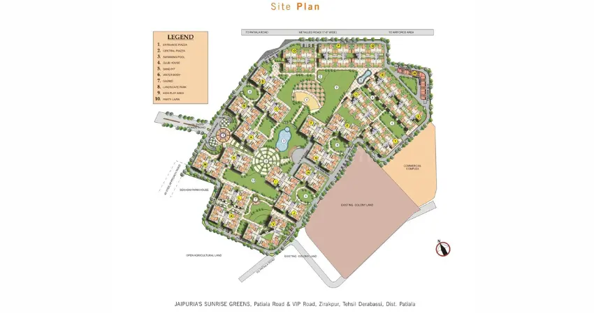 Jaipuria Sunrise Greens Zirakpur – Premium Apartments by HOMZIIO – swimming pool