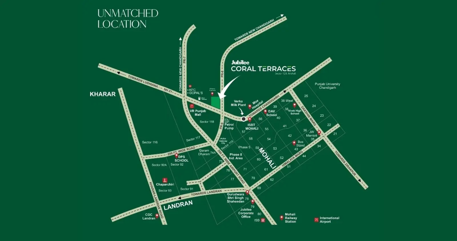Jubilee Coral Terraces Sector 120 Mohali | Luxury 3 BHK Floors Upcoming Residential Projects Mohali – elevation