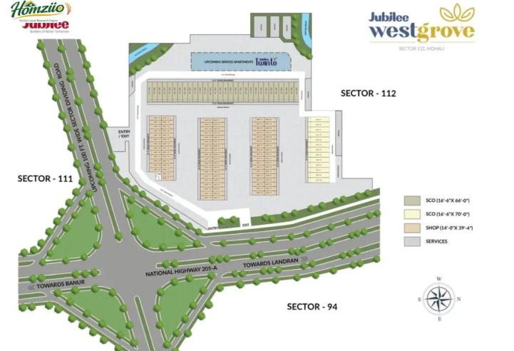 Jubilee Westgrove Sector 112 Mohali: Upcoming Commercial Projects in Mohali, Mohali Commercial Property for Sale – amenities area