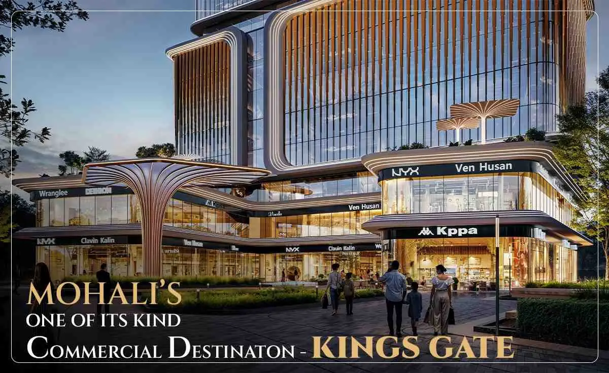 Kings Gate Mohali: Luxury Commercial Spaces in Sector 74A | Best Real Estate Projects in Mohali – elevation