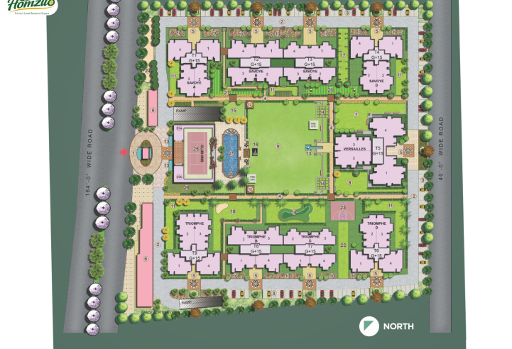 Ambika La Parisian Sector 66B Aerocity Mohali: Premium 3-4 BHK High-Rise Apartments in Mohali – common area