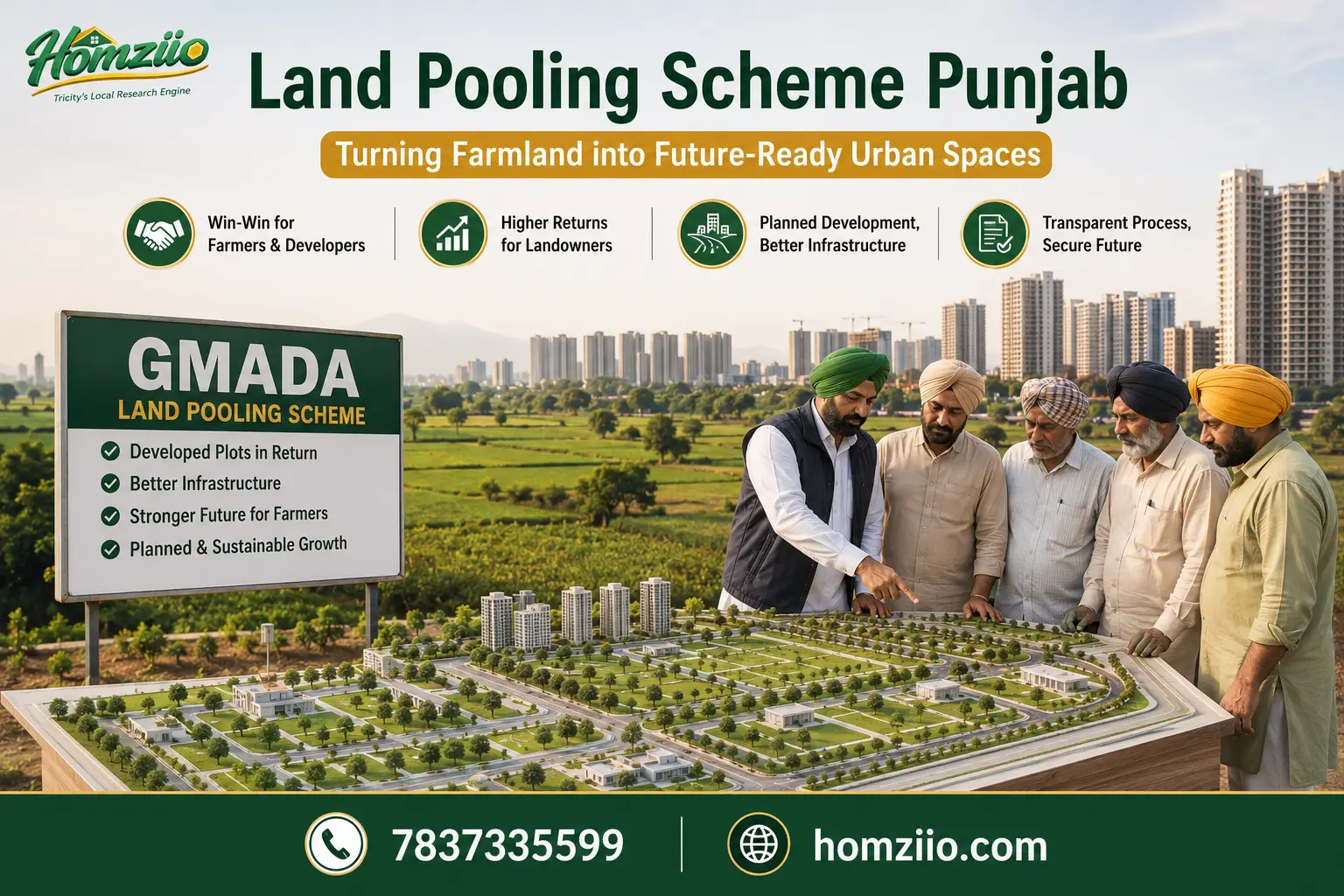 Land Pooling Scheme Punjab 2026: The Complete GMADA Land Pooling Guide for Mohali Landowners and Investors